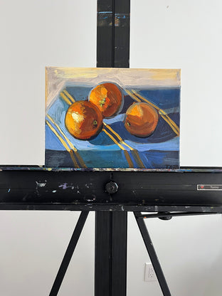 Tangerine Table Top by Tara Zalewsky-Nease |  Context View of Artwork 