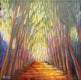 Original art for sale at UGallery.com | Peace Path by Theresa Andreas-O'Leary | $450 | acrylic painting | 10' h x 10' w | thumbnail 1