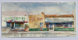 Original art for sale at UGallery.com | Pizza Grotto by Thomas Hoerber | $975 | watercolor painting | 13' h x 27.25' w | thumbnail 3