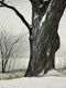 Original art for sale at UGallery.com | Edge of Winter by Vic Roschkov | $1,000 | watercolor painting | 26.75' h x 19.5' w | thumbnail 4