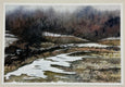 Original art for sale at UGallery.com | Last Snow by Vic Roschkov | $800 | watercolor painting | 16' h x 23.75' w | thumbnail 3