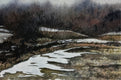 Original art for sale at UGallery.com | Last Snow by Vic Roschkov | $800 | watercolor painting | 16' h x 23.75' w | thumbnail 1