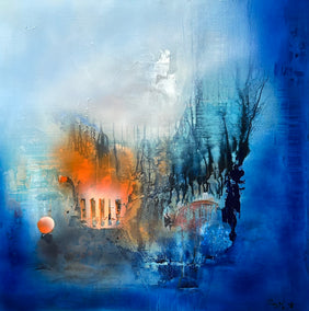 mixed media artwork by Yamilet Sempe titled Enigma