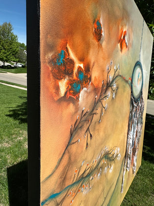 Trapped in Your Dreams by Yamilet Sempe |  Side View of Artwork 