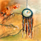 Original art for sale at UGallery.com | Trapped in Your Dreams by Yamilet Sempe | $2,200 | mixed media artwork | 36' h x 36' w | thumbnail 1