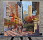 Original art for sale at UGallery.com | Autumn Glow at Art Institute of Chicago by Yangzi Xu | $600 | oil painting | 16' h x 16' w | thumbnail 3