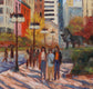 Original art for sale at UGallery.com | Autumn Glow at Art Institute of Chicago by Yangzi Xu | $600 | oil painting | 16' h x 16' w | thumbnail 4