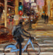 Original art for sale at UGallery.com | On a Winter’s Evening by Yangzi Xu | $450 | oil painting | 14' h x 11' w | thumbnail 4