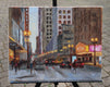 Original art for sale at UGallery.com | Twilight in the Loop by Yangzi Xu | $700 | oil painting | 16' h x 20' w | thumbnail 3