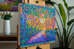 Autumn Forest by Tao Bai |  Side View of Artwork 