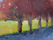 Original art for sale at UGallery.com | Tree Row, Autumn by Janet Dyer | $700 | acrylic painting | 12' h x 24' w | thumbnail 4