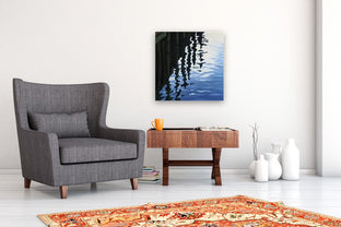 Sunset by the Dock by Andres Lopez |  In Room View of Artwork 