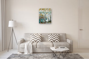 Azure Forest Dream by Lisa Elley |  In Room View of Artwork 
