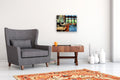 Original art for sale at UGallery.com | Bistro du Midi by Onelio Marrero | $1,025 | oil painting | 16' h x 20' w | thumbnail 5