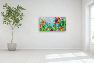 Sunflowers. 1 by Julia Hacker |  In Room View of Artwork 