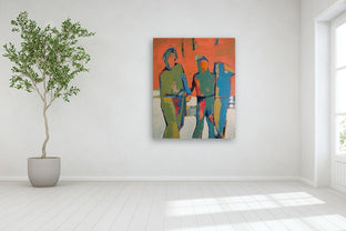 Abstract Trio by Gail Ragains |  In Room View of Artwork 