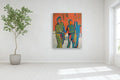 Original art for sale at UGallery.com | Abstract Trio by Gail Ragains | $5,200 | acrylic painting | 60' h x 48' w | thumbnail 5