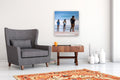 Original art for sale at UGallery.com | Day at the Beach by Carey Parks | $900 | acrylic painting | 24' h x 24' w | thumbnail 5