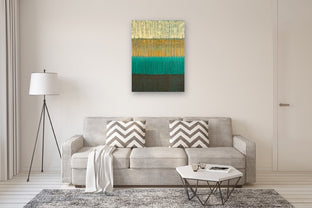 Organic Stripes by Janet Hamilton |  In Room View of Artwork 