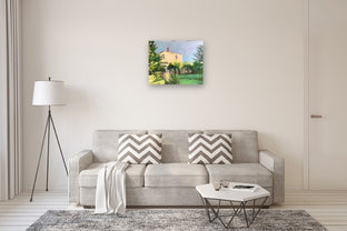 House with Gate by Brian McCarty |  In Room View of Artwork 