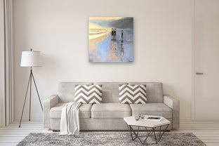 Tybee Stroll - Commission by Mary Pratt |  In Room View of Artwork 