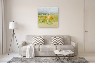 Yellow Hill by Vahe Yeremyan |  In Room View of Artwork 