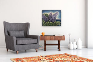 Island Lilac Hugs by Pamela Hoke |  In Room View of Artwork 