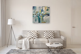 Thoughts of Santorini by DL Watson |  In Room View of Artwork 