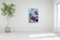 Original art for sale at UGallery.com | Blue Bells by Julia Hacker | $3,850 | acrylic painting | 50' h x 30' w | thumbnail 5