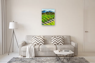 Napa Valley Greens by Lisa Elley |  In Room View of Artwork 