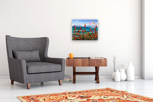 A Day in the Bay by Lisa Elley |  In Room View of Artwork 