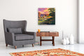 Original art for sale at UGallery.com | Golden Hour by Sri Rao | $1,250 | acrylic painting | 24' h x 24' w | thumbnail 5