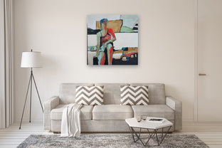 Figure in Landscape by Gail Ragains |  In Room View of Artwork 