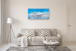 Horizon Beach Clouds II by Nancy Hughes Miller |  In Room View of Artwork 
