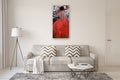 Original art for sale at UGallery.com | Red Crinoline by Mary Pratt | $2,625 | oil painting | 48' h x 24' w | thumbnail 5