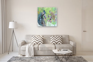 Peacock Mates by Mary Pratt |  In Room View of Artwork 