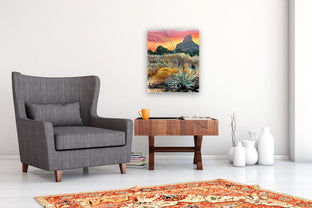 Sedona Sunset with Yucca by Heather Foster |  In Room View of Artwork 