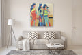 Original art for sale at UGallery.com | Trio by Gail Ragains | $4,100 | acrylic painting | 48' h x 48' w | thumbnail 5