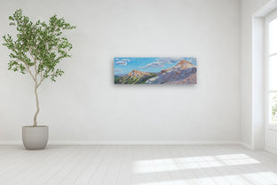 Mountains and Skyshadows by Crystal DiPietro |  In Room View of Artwork 