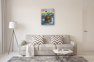 Laughing Gull by Kira Yustak |  In Room View of Artwork 