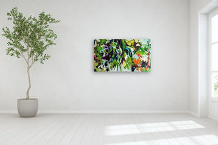 Green Vibrations by Julia Hacker |  In Room View of Artwork 