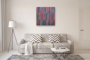 Triple Stripes C by Janet Hamilton |  In Room View of Artwork 