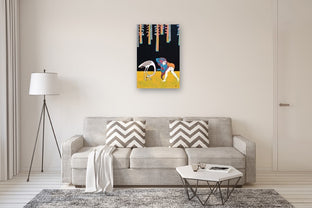 Flamingo Dance by Diana Rosa |  In Room View of Artwork 