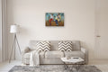 Original art for sale at UGallery.com | Bench Love by Diana Rosa | $1,725 | acrylic painting | 22' h x 30' w | thumbnail 5