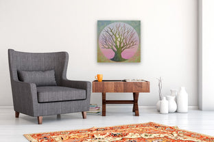 Tree of Life - Spring by Brit J Oie |  In Room View of Artwork 