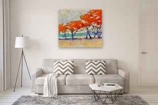 Orange Cypress by James Hartman |  In Room View of Artwork 