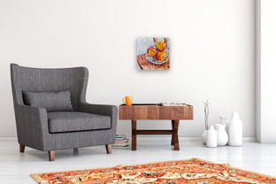 Three Nectarines Still Life by Samuel Pretorius |  In Room View of Artwork 