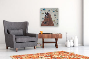 Kintsugi Horse-Metamorphosis by Jennifer Ross |  In Room View of Artwork 