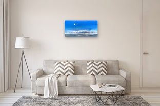 Moonlight Beach Clouds by Nancy Hughes Miller |  In Room View of Artwork 