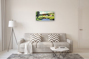 Farm at Corner Creek by John Jaster |  In Room View of Artwork 